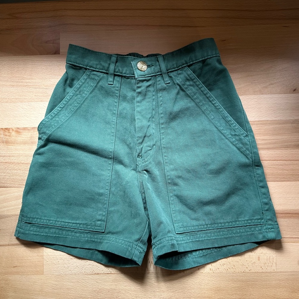 Big Bud Press green work shorts size XXS